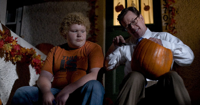 BRETT KELLY as Charlie Corrigan and DYLAN BAKER as Steven Wilkins in Warner Bros. Pictures and Legendary Pictures’ horror thriller “Trick ‘r Treat,” distributed by Warner Bros. Pictures.
PHOTOGRAPHS TO BE USED SOLELY FOR ADVERTISING, PROMOTION, PUBLICITY OR REVIEWS OF THIS SPECIFIC MOTION PICTURE AND TO REMAIN THE PROPERTY OF THE STUDIO. NOT FOR SALE OR REDISTRIBUTION.